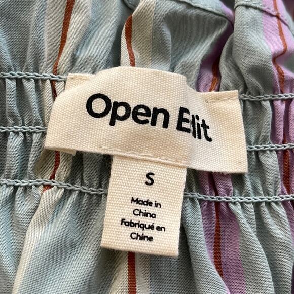 New ~ OPEN EDIT ~ Nordstrom 100% Cotton Poplin Top Small ~ - Picture 5 of 7